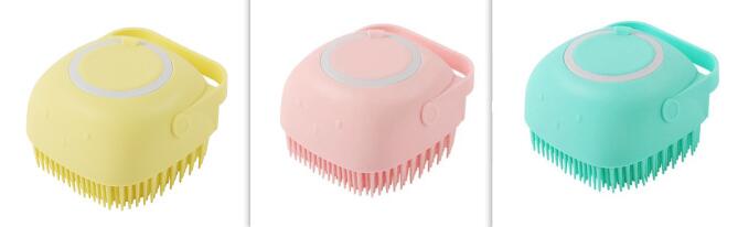 Silicone Dog Bath Brush - Silicone Dog Brush for Bathing - Pet Accessories