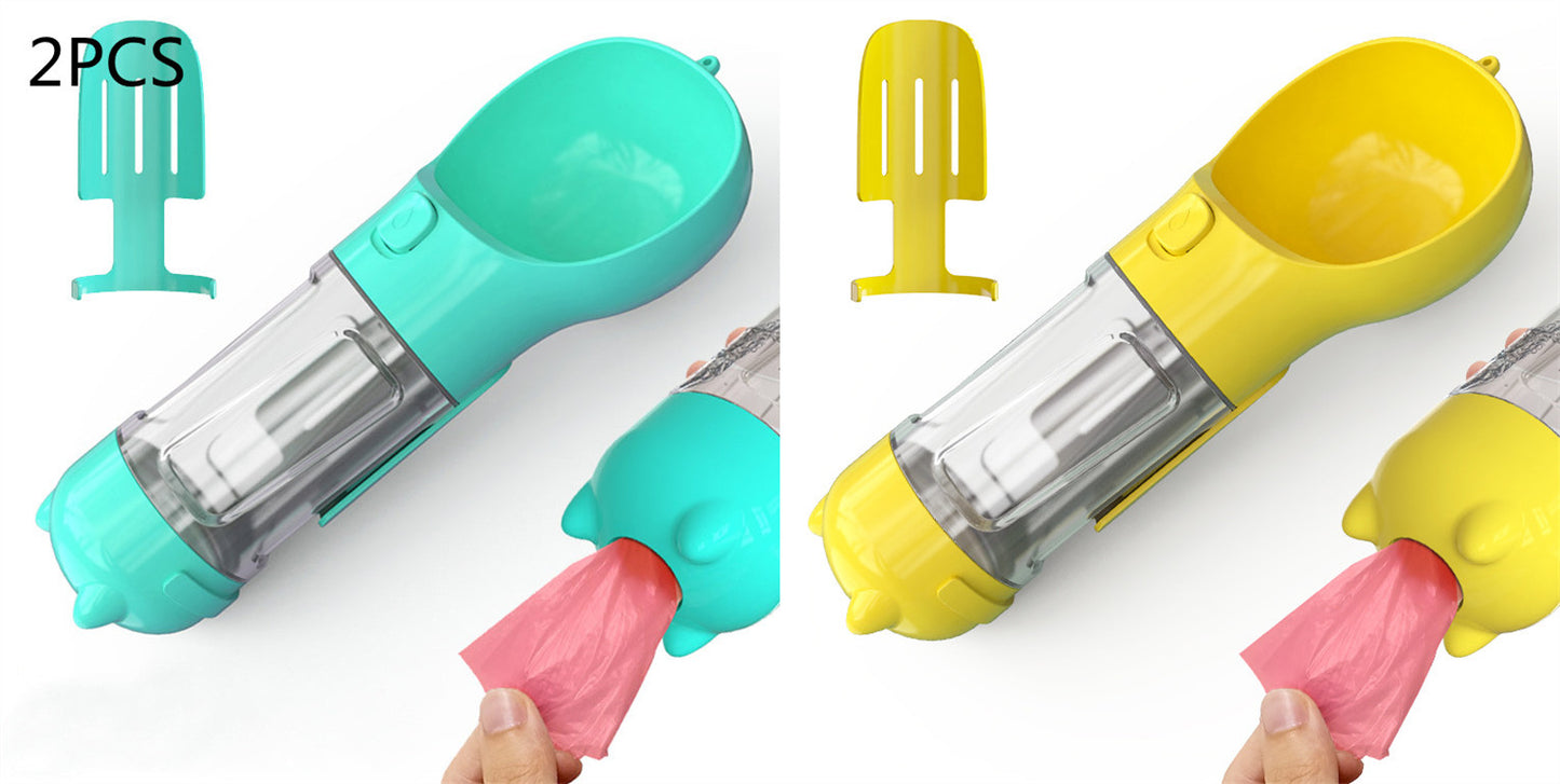 Pet Water Bottle with Bowl - Pet feeder bowl