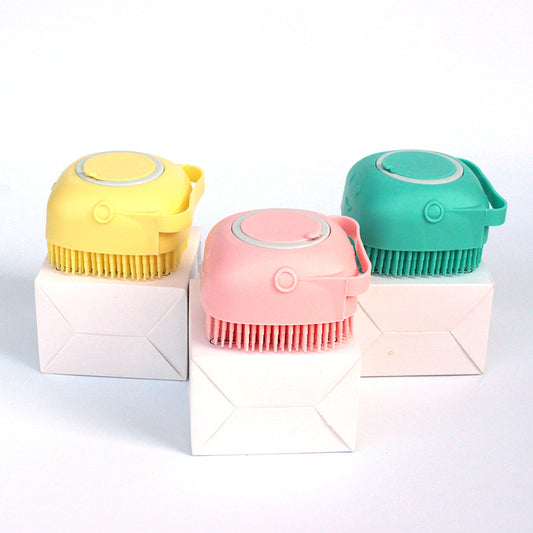 Silicone Dog Bath Brush - Silicone Dog Brush for Bathing - Pet Accessories