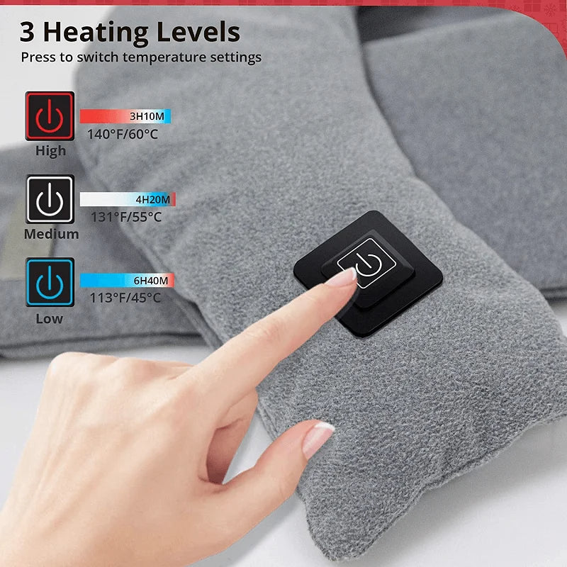Heated Electric Scarf - Rechargeable Heated Scarf - Battery Powered Heated Scarf