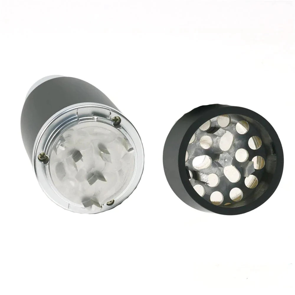 Press Spice Grinder Grind Gourmet Salt and Pepper Grinder Set, Original Pump & Grind Peppermill are Refillable, Modern Thumb Press