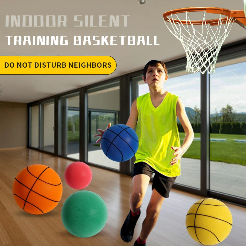 Hush handle Silent Foam Basketball Indoor Training Ball, Indoor Training Foam Ball, Low Noise No Sound Basketball