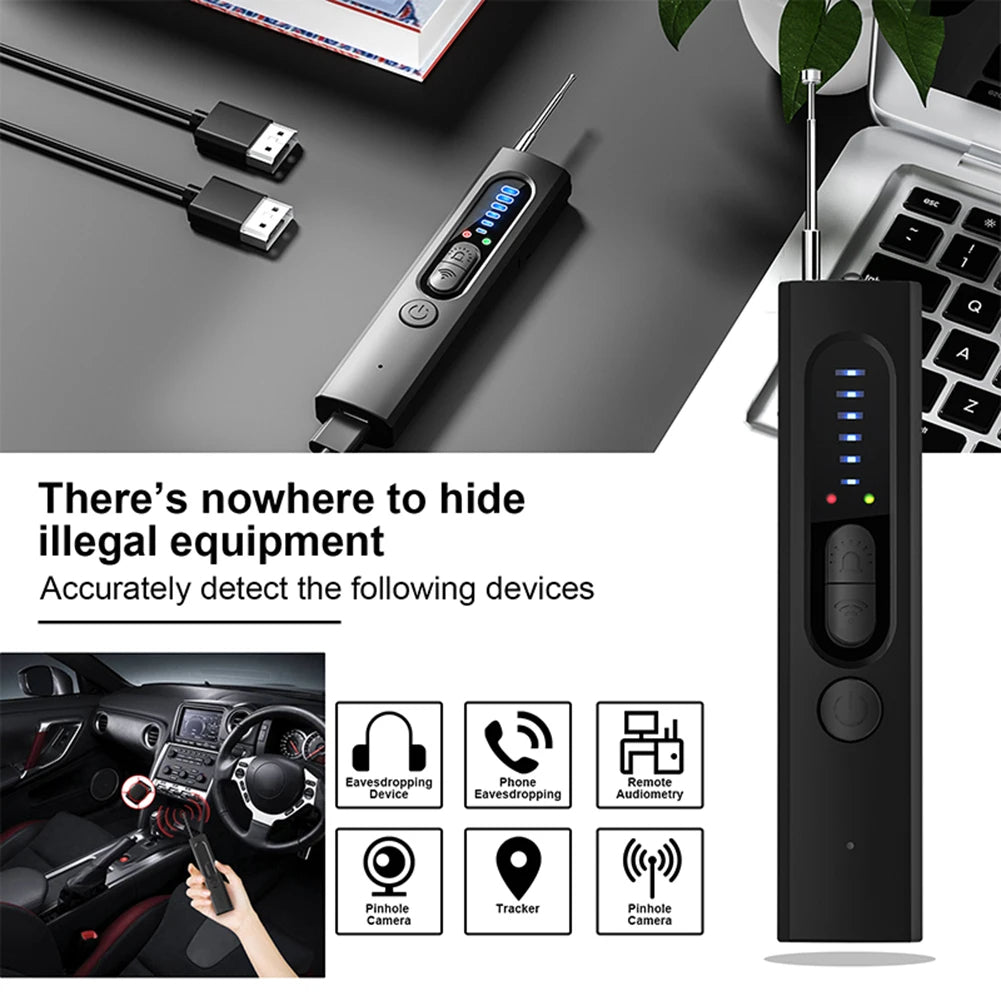 X13 Hidden Camera Detector,Anti-spy Wireless WiFi Camera Scanner Hidden Camera Lens Finder