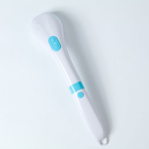 Electric Spin Scrubber, Power Cleaning Brush Shower Scrubber with Digital Display and 4 Replaceable Heads, 2 Adjustable Speeds, Electric Scrubber Brush Electric Shower Brush