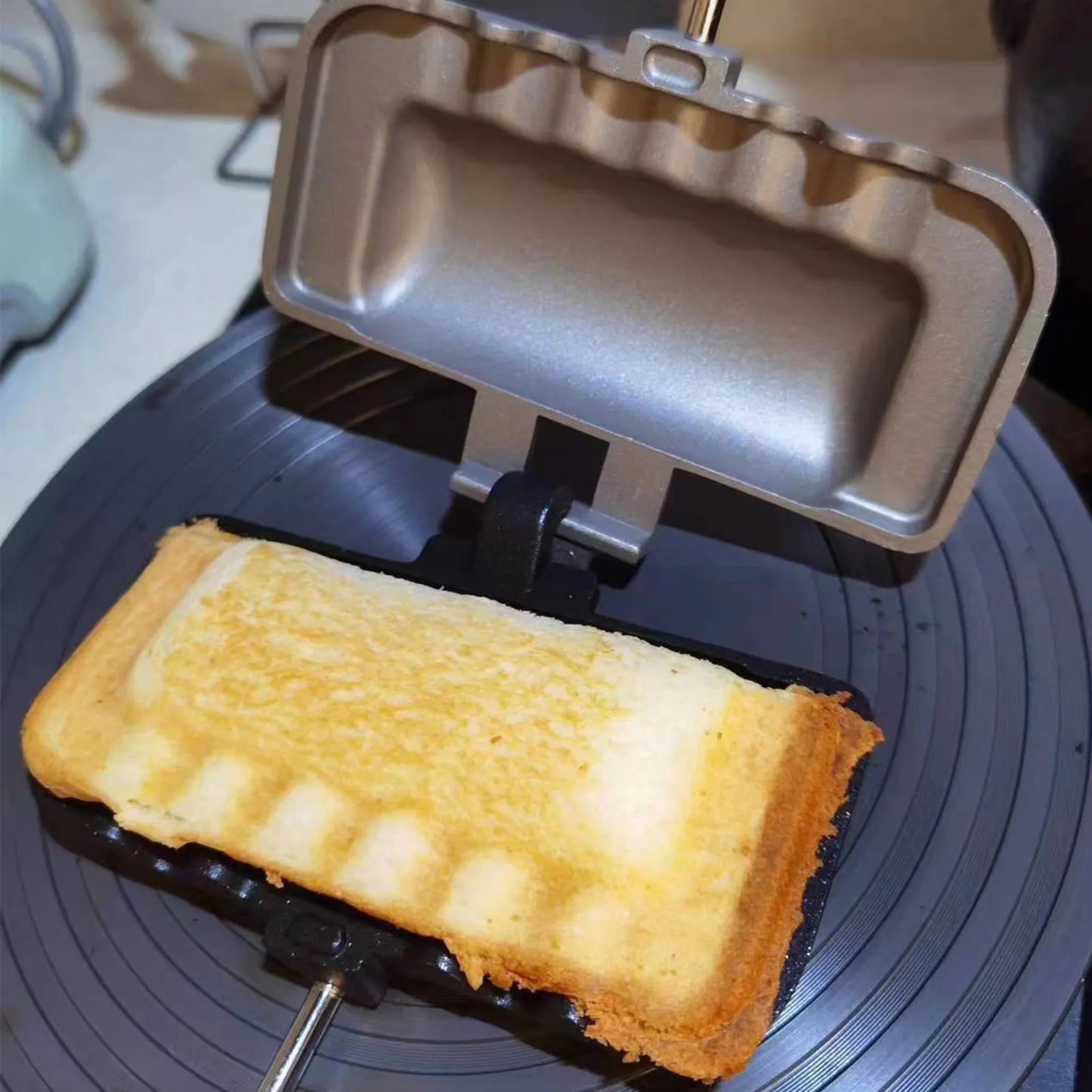 Double-Sided Pan - Sandwich Maker - Nonstick Frying Pan - Foldable Pan