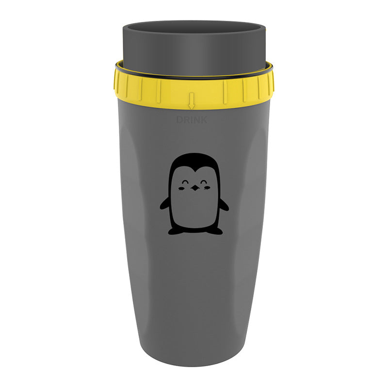 Coffee Straw Twistable Cup, Travel mug double silicone seals ensure a leak-proof