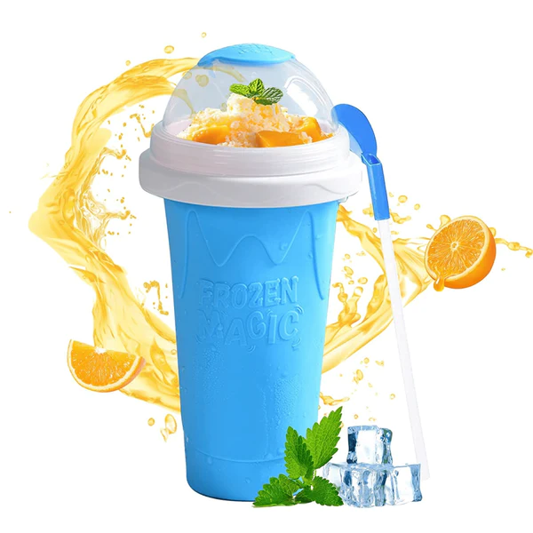 Slushy Maker-Single Serving Frozen Treat Cup for Easy to Make Homemade Slushes, Milkshakes, Smoothies, Cocktails
