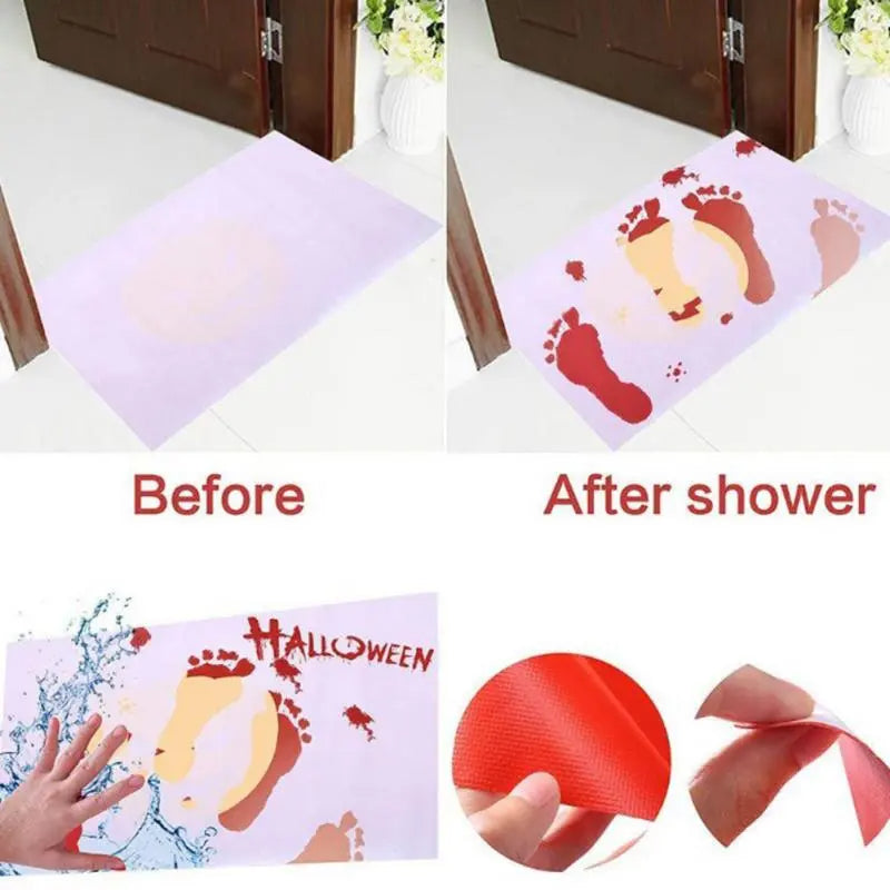 Halloween bath mat - Color change bath mat - Halloween Accessories