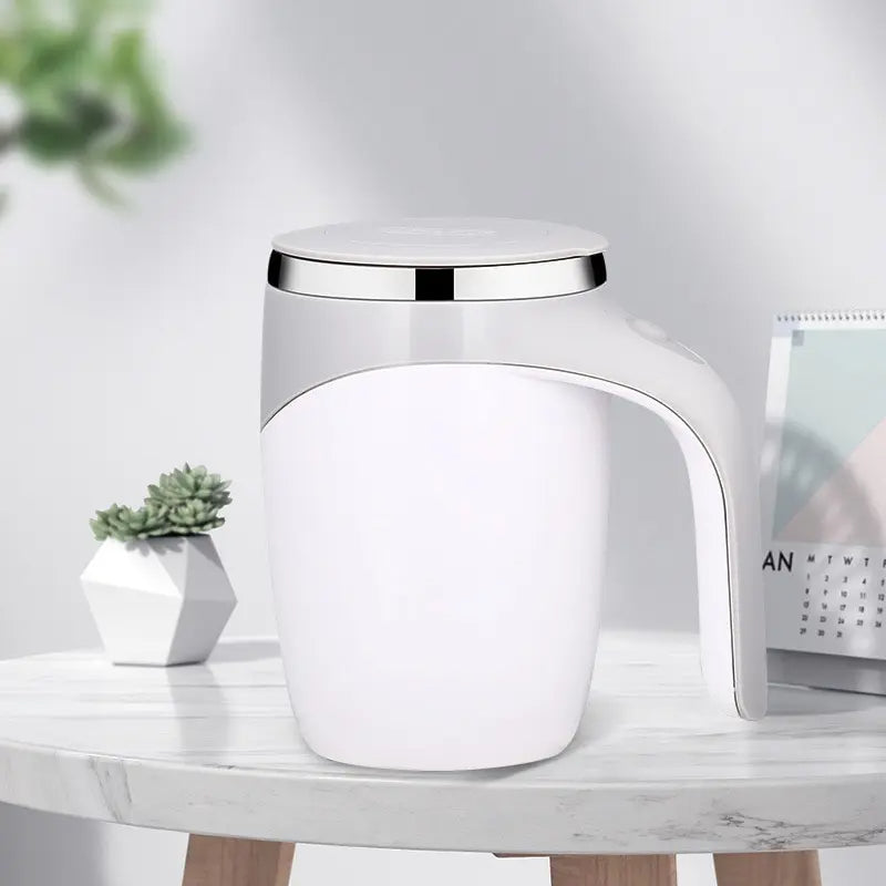 Automatic Stirring Cup Portable Rechargeable Electric Magnetic High Speed Rotating Stirring Coffee Mug, Self Stirring Mug
