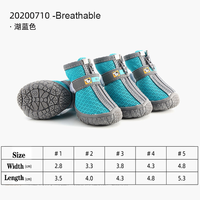 Dog Shoes for Hot Weather Breathable Dog Boots for Hot Pavement Dog Summer Shoes Non-Slip Pet Paw Protector