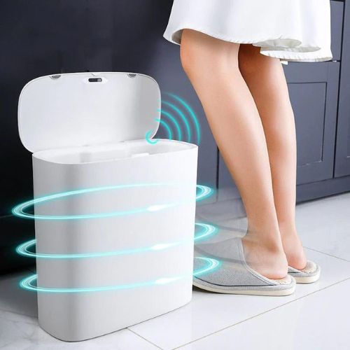 Automatic Garbage Bin with Self-Sealing and Self-Changing, Motion Sense Activated Trashcan Smart Trash Bin