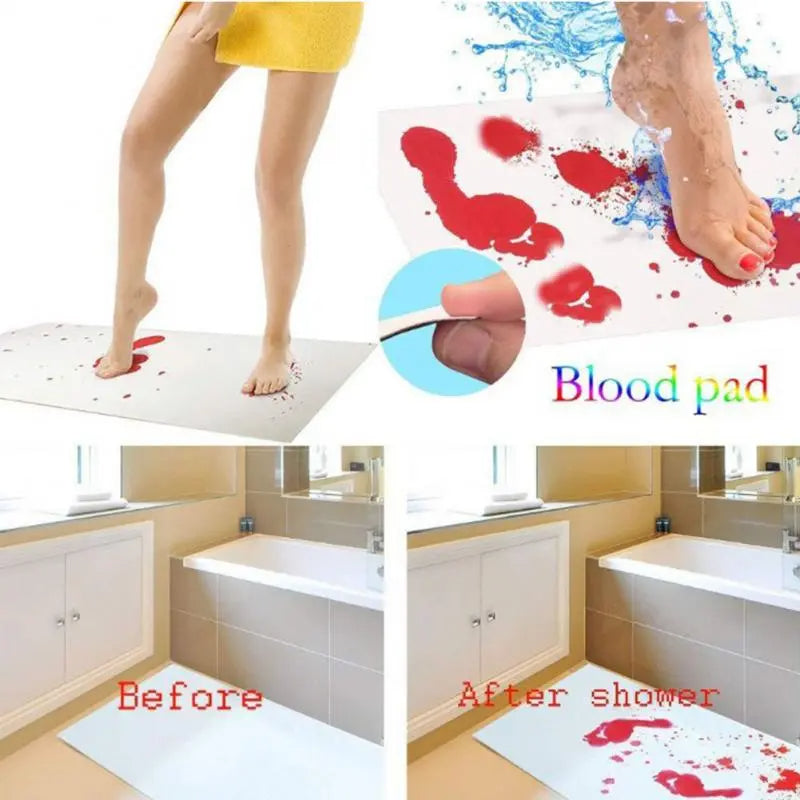 Halloween bath mat - Color change bath mat - Halloween Accessories