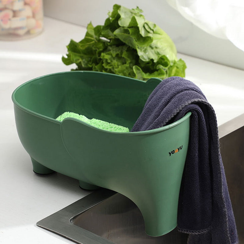 2x Elephant Sink Drainer Basket Cute Animal Kitchen Colander Strainer Drain Basket Multifunctional Dish Drainer