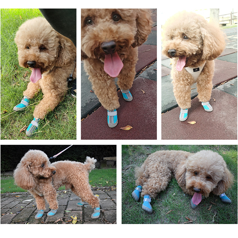 Dog Shoes for Hot Weather Breathable Dog Boots for Hot Pavement Dog Summer Shoes Non-Slip Pet Paw Protector