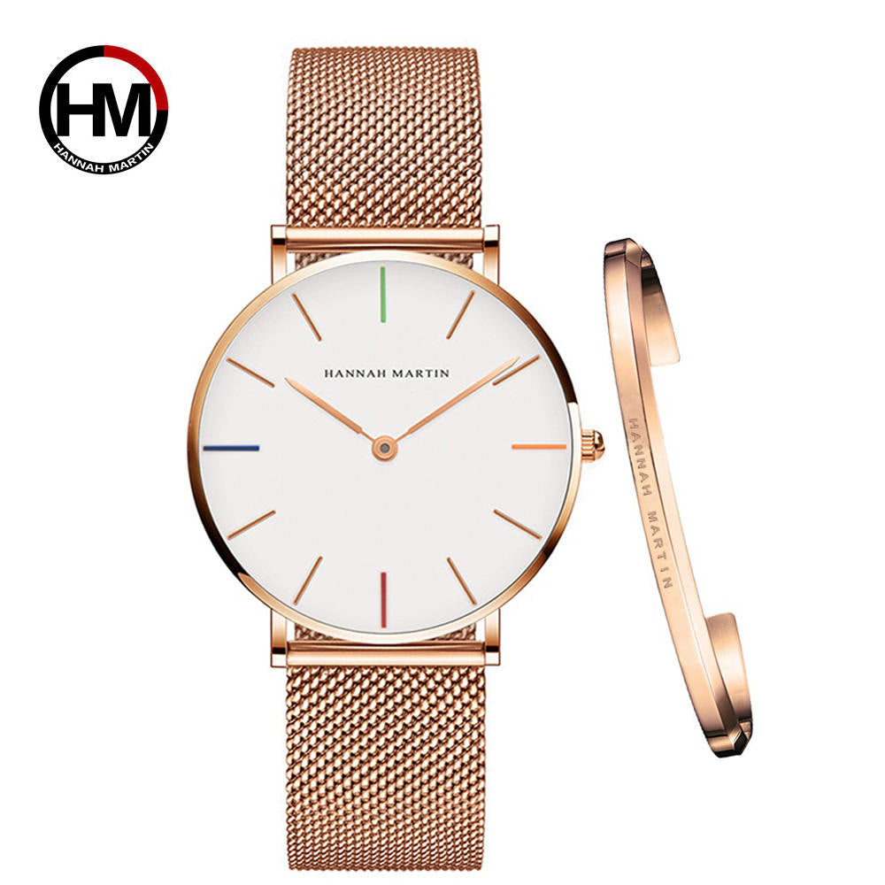 Women's Watch Set with Bracelet