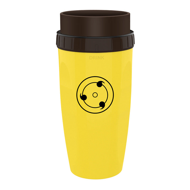 Coffee Straw Twistable Cup, Travel mug double silicone seals ensure a leak-proof