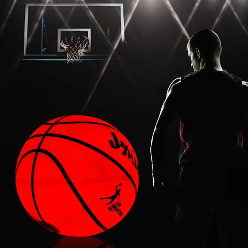 Glow in The Dark Basketball, LED Light Up Basketball, Night Glowing Ball, Boys Girls Sports Gifts Accessories