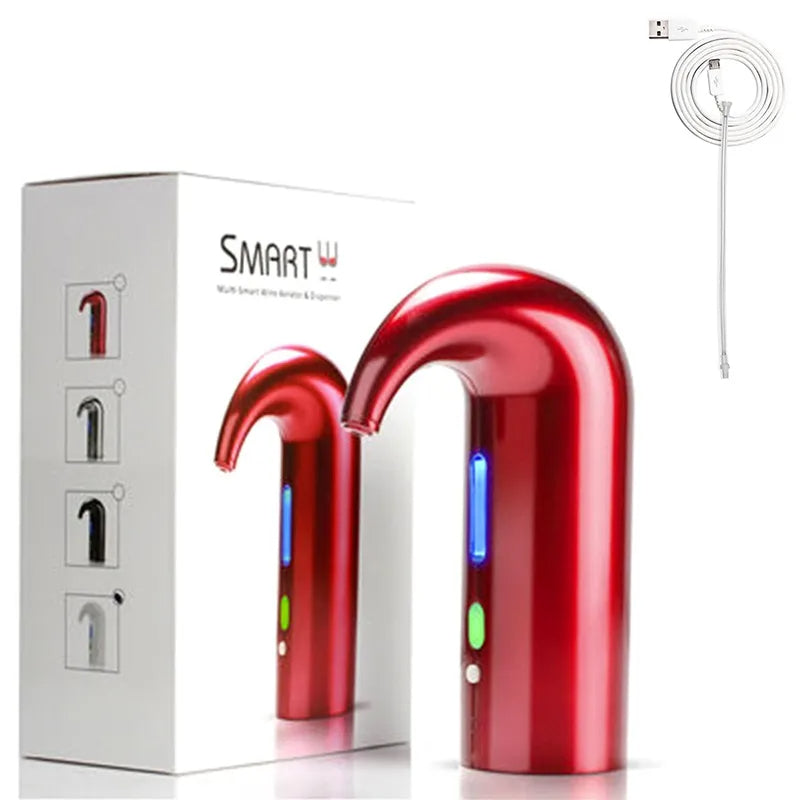 Electric Wine Aerator Pourer, Wine Decanter Pump Dispenser Set Stopper Multi-Smart Automatic Filter Wine Dispenser