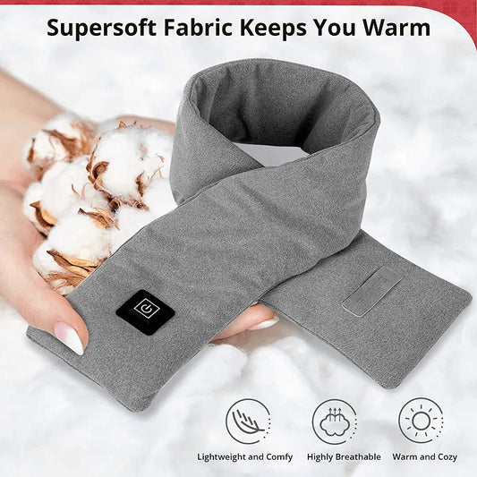 Heated Electric Scarf - Rechargeable Heated Scarf - Battery Powered Heated Scarf