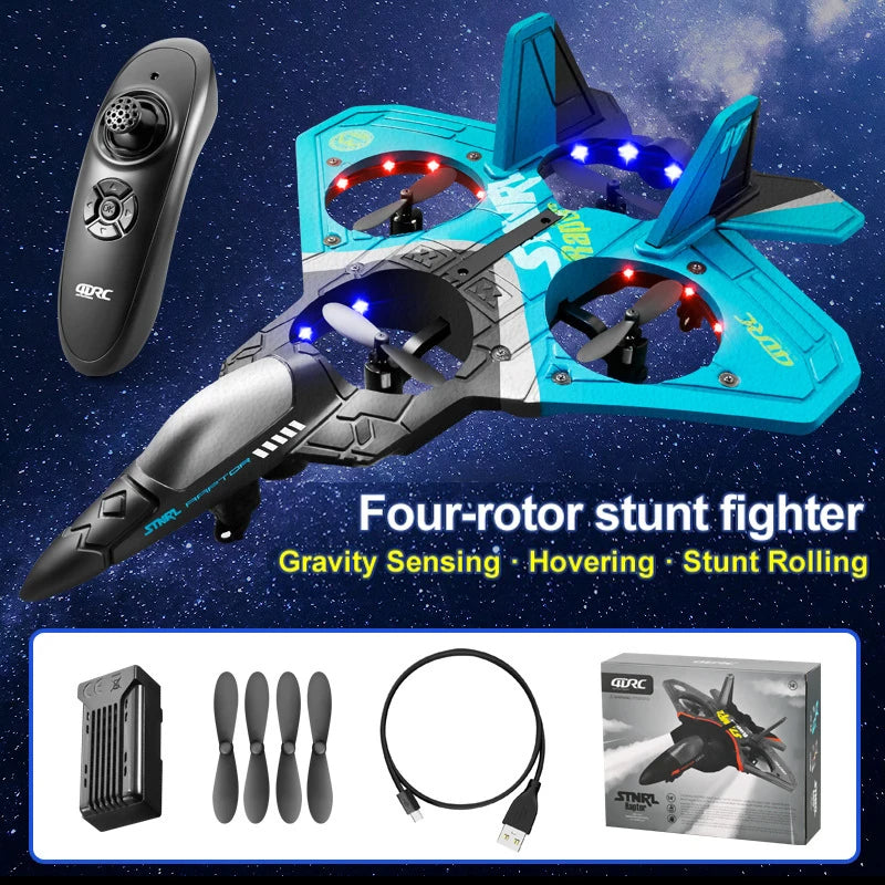 RC Fighter Jet Drone Remote Control Stunt Drone, Standard Edition