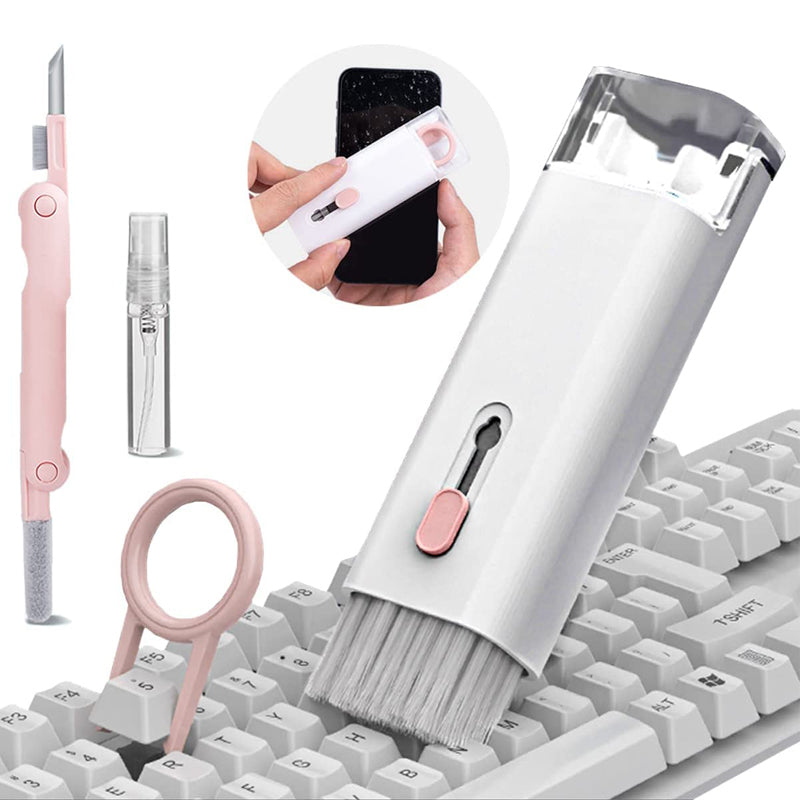 7 in 1 Cleaner Portable Multifunctional Cleaning Tool 7 in 1 Cleaner Kit for Headphones Keyboard Earbuds Computer