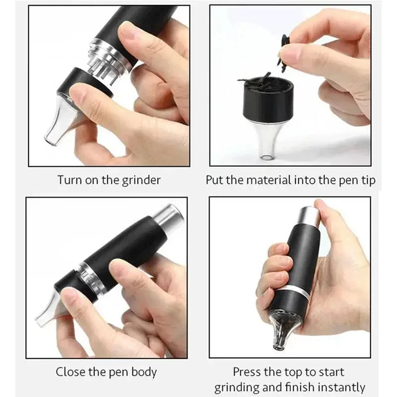 Press Spice Grinder Grind Gourmet Salt and Pepper Grinder Set, Original Pump & Grind Peppermill are Refillable, Modern Thumb Press