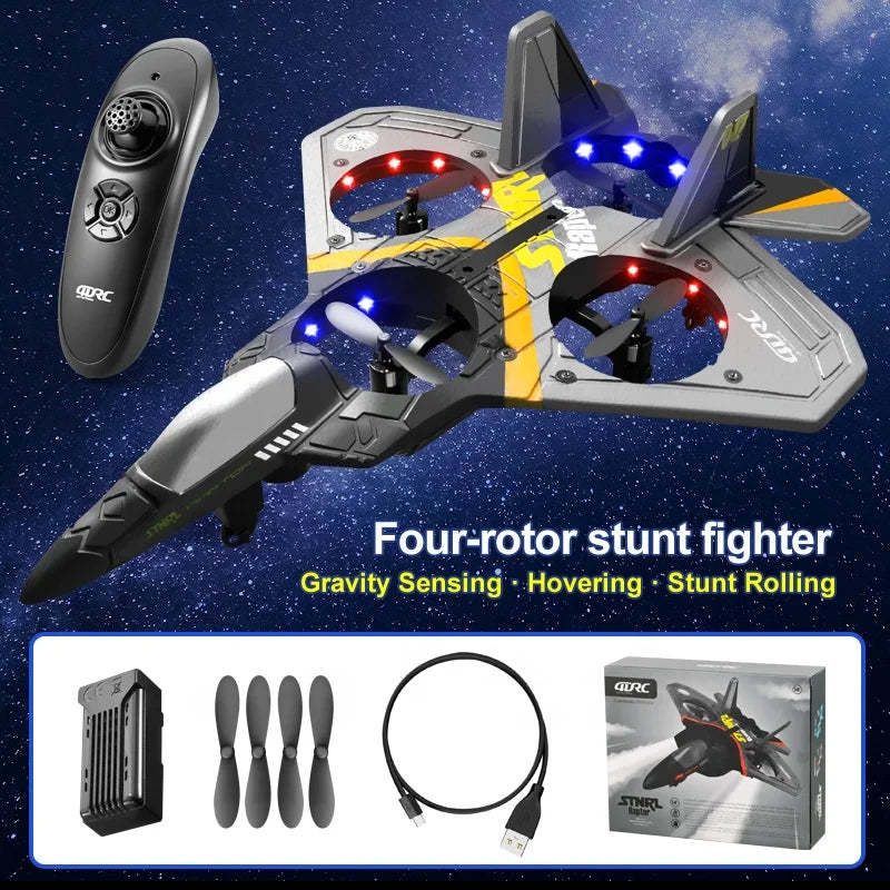 RC Fighter Jet Drone Remote Control Stunt Drone, Standard Edition