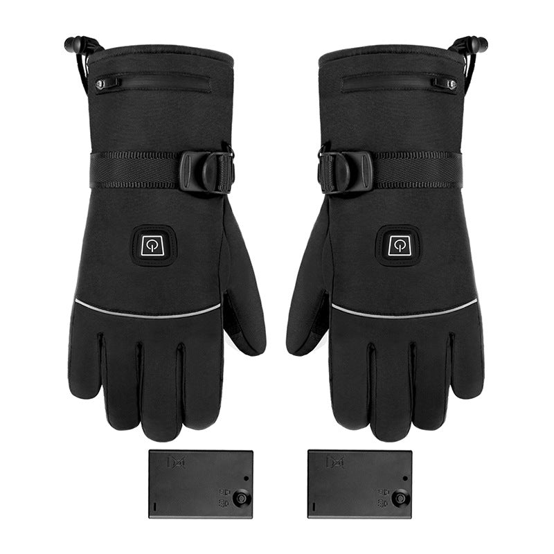 Heated Gloves for Men Women Rechargeable with 3000mAh Battery, Touch Screen Thin Heating Gloves, Soft Winter Electric Gloves