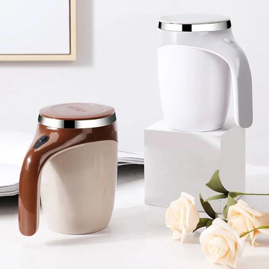 Automatic Stirring Cup Portable Rechargeable Electric Magnetic High Speed Rotating Stirring Coffee Mug, Self Stirring Mug