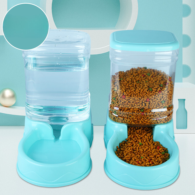 Pet Feeder & Water Dispenser Automatic Dog Cat Water Dispenser Gravity Feeder Set