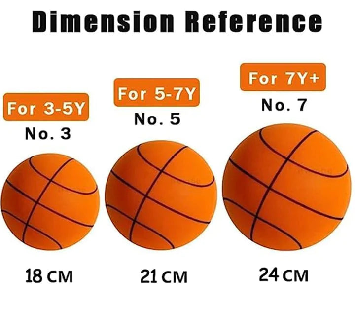 Hush handle Silent Foam Basketball Indoor Training Ball, Indoor Training Foam Ball, Low Noise No Sound Basketball