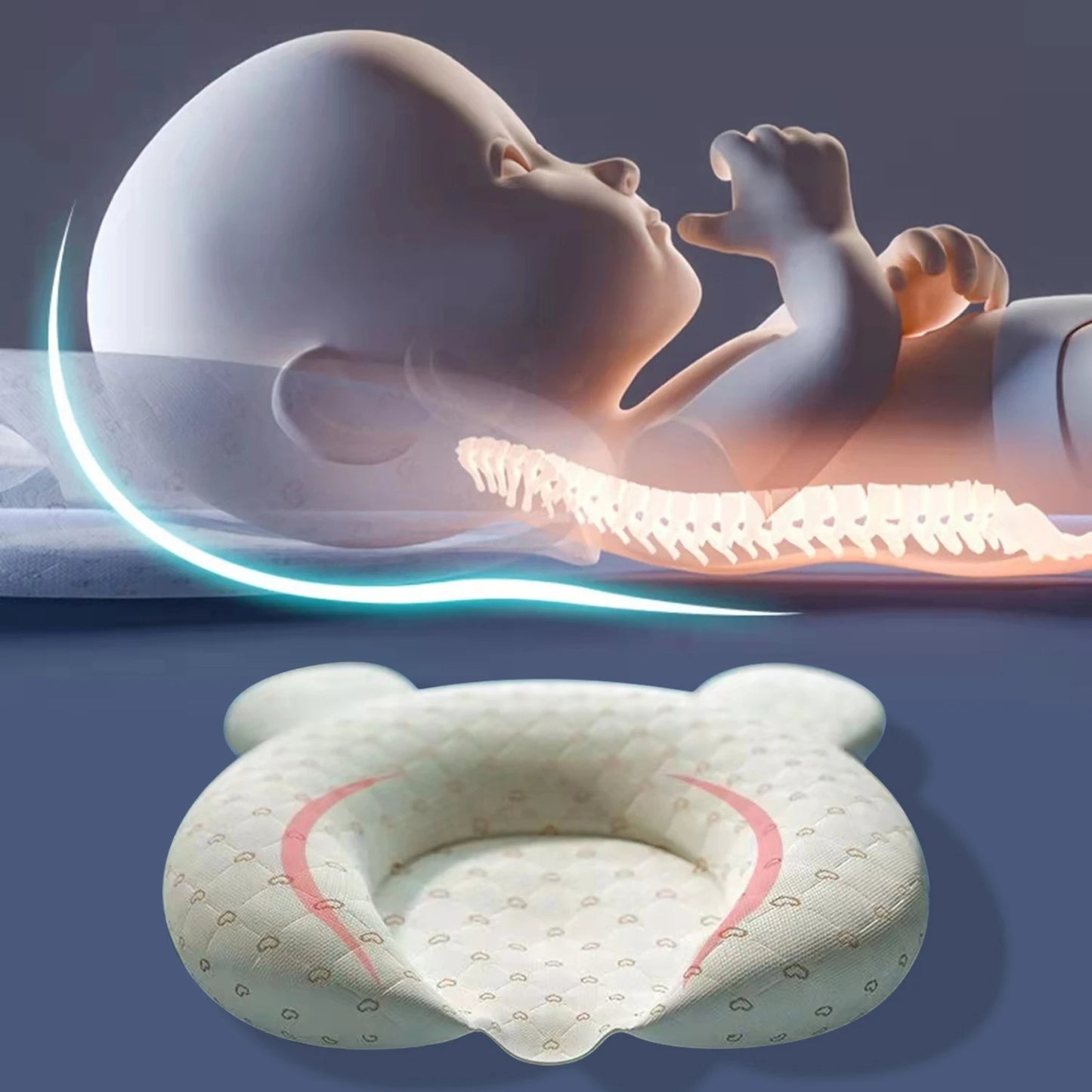 Baby Head Protector Pillow - Infant Head Support Pillow - Baby Pillow for Head Support