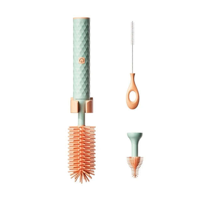 Electric Bottle Cleaner Brush for Bottles Electric Bottle Brush Cleaner Automatic Bottle Cleaner Baby Bottle Nipples Straw