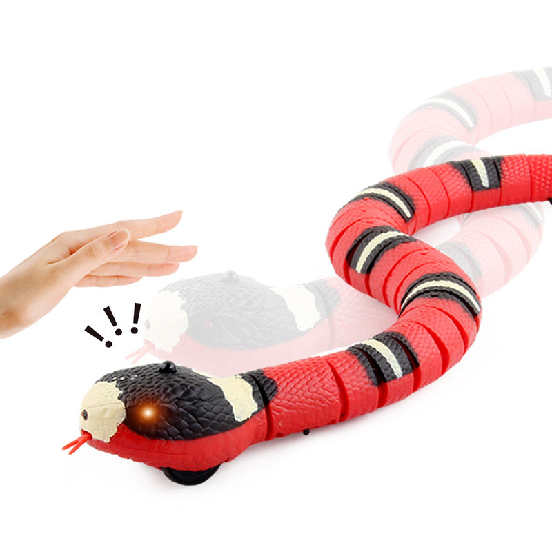 Smart Sensing Snake Cat Toys Electronic Interactive Toys for Cats USB Charging Cat Accessories
