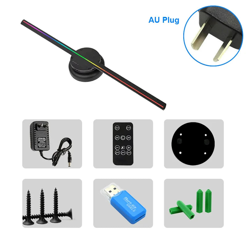 3D Hologram Fan, 3D Advertising Player Projector Advertising Display