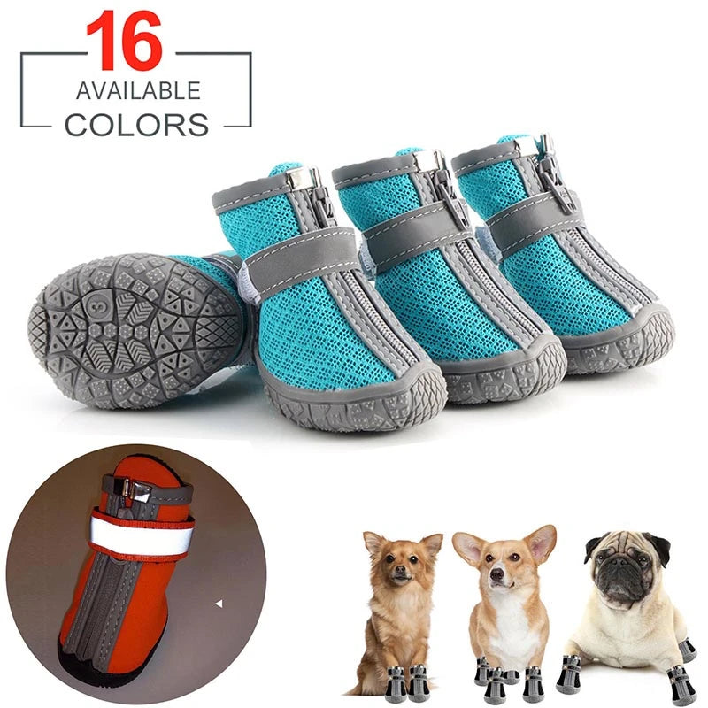 Dog Shoes for Hot Weather Breathable Dog Boots for Hot Pavement Dog Summer Shoes Non-Slip Pet Paw Protector