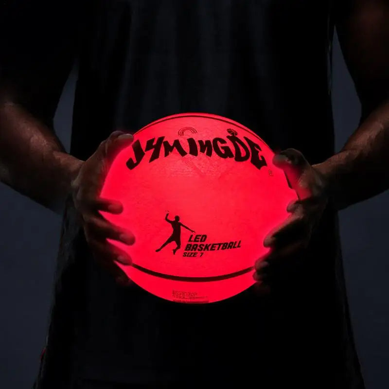 Glow in The Dark Basketball, LED Light Up Basketball, Night Glowing Ball, Boys Girls Sports Gifts Accessories