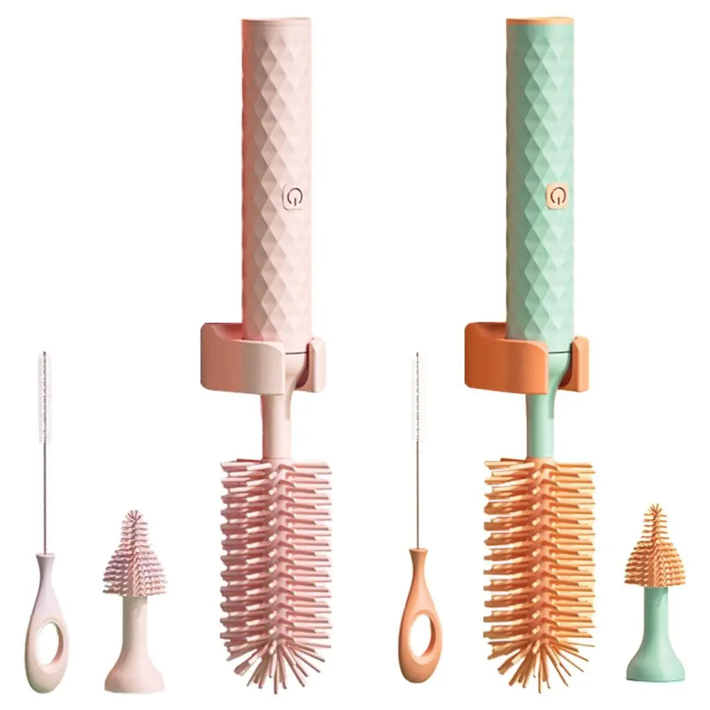 Electric Bottle Cleaner Brush for Bottles Electric Bottle Brush Cleaner Automatic Bottle Cleaner Baby Bottle Nipples Straw
