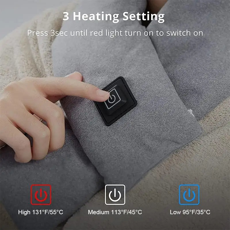Heated Electric Scarf - Rechargeable Heated Scarf - Battery Powered Heated Scarf