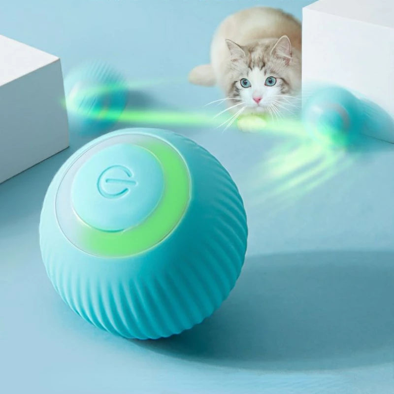 Automatic Rolling Ball Electric Cat Toys Interactive for Cats Training Self-Moving Kitten Toys