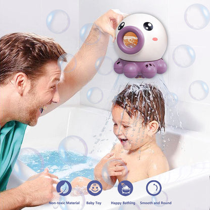 Octopus Fountain Bath Toy Water Jet Rotating Shower Bathroom Toy - Summer Water Toys Sprinkler Beach Toys