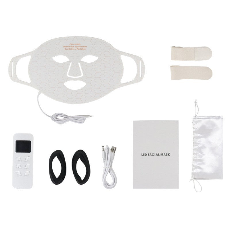 LED Red Light Therapy Mask, Wireless Face Mask with 630nm and 850nm Light