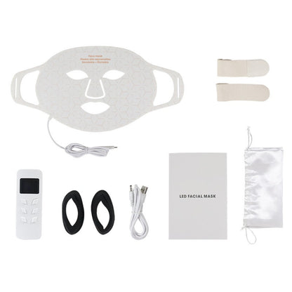 LED Red Light Therapy Mask, Wireless Face Mask with 630nm and 850nm Light