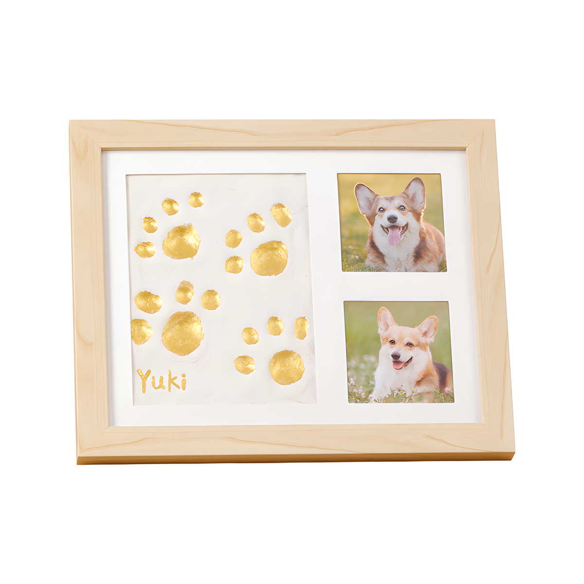Baby Handprint and Footprint Keepsake Frame with Clean Touch Ink Pad