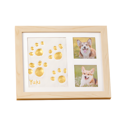 Baby Handprint and Footprint Keepsake Frame with Clean Touch Ink Pad
