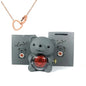 Eternal Rose Teddy Bear Gift with Necklace – Romantic Valentine’s Day Anniversary Gift for Her
