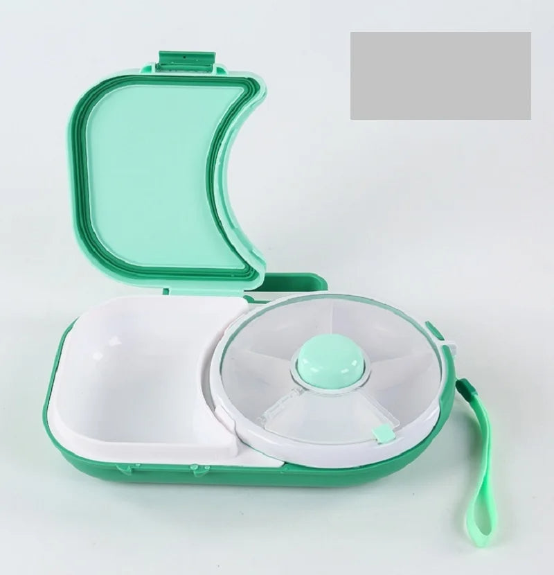 Rotating Kids Lunchbox – Leakproof Bento Tray with Compartments for School Snacks & Meals