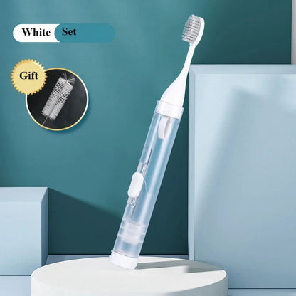 1PC Portable Folding Toothbrush Travel Toothbrush Set Creative Tooth Clean Tools Can Hold Toothpaste