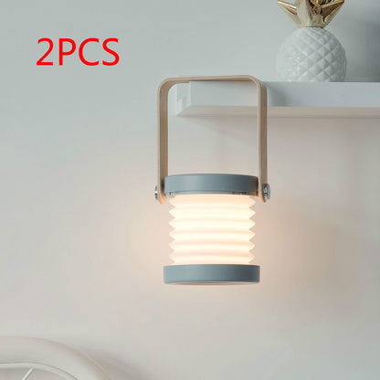 Foldable Touch Dimmable LED Night Light – USB Rechargeable Portable Lamp for Reading & Home Decor