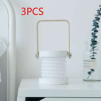 Foldable Touch Dimmable LED Night Light – USB Rechargeable Portable Lamp for Reading & Home Decor